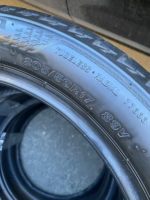 205/50 R17 Bridgestone Turanza 19г комплект шин летних