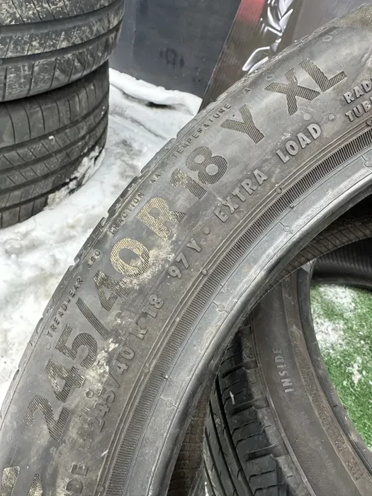 245/40 R18 Continental EcoContact 6, 20г пара шин летних.
